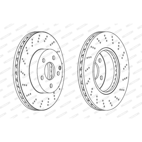 Гальмівний диск FERODO DDF1693C