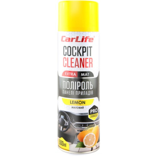 Автополіроль CarLife Cockpit Cleaner EXTRA MAT Лимон 500мл (CF521)