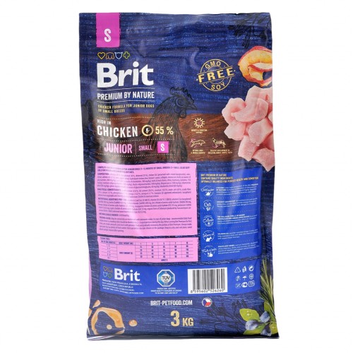 Сухий корм для собак Brit Premium Dog Junior S 3 кг (8595602526260)