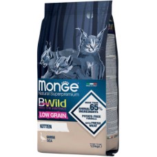 Сухий корм для кішок Monge Cat Bwild Low Grain kitten з м'ясом гуски 1.5 кг (8009470012041)