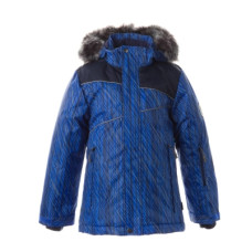 Куртка Huppa NORTONY 1 17440130 синій з принтом/темно-синій 134 (4741468989358)