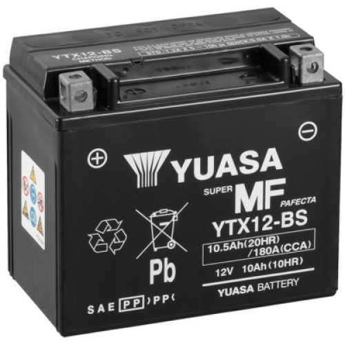 Акумулятор автомобільний Yuasa 12V 10,5Ah MF VRLA Battery (YTX12-BS)