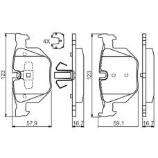 Гальмівні колодки Bosch 0 986 494 540