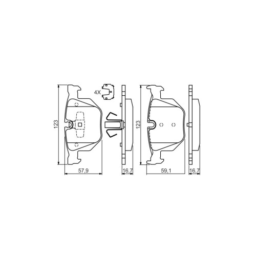 Гальмівні колодки Bosch 0 986 494 540