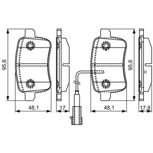 Гальмівні колодки Bosch 0 986 495 305