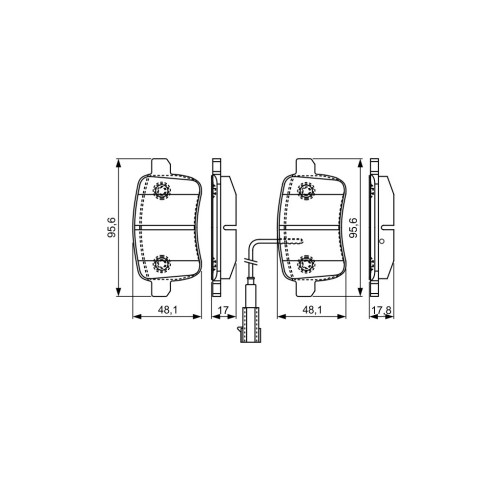 Гальмівні колодки Bosch 0 986 495 305