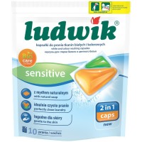 Капсули для прання Ludwik Sensitive 2 в 1 для білих та кольорових речей 10 шт. (5900498021851)