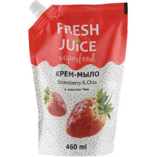 Рідке мило Fresh Juice Superfood Strawberry & Chia дой-пак 460 мл (4823015943348)