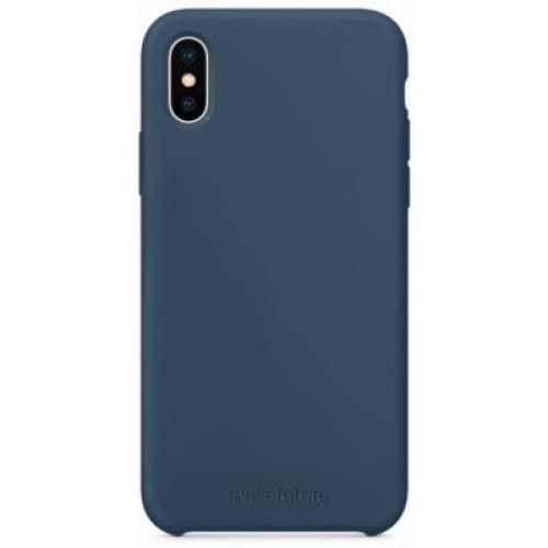 Чохол до мобільного телефона MakeFuture Silicone Case Apple iPhone X Blue (MCS-AIXBL)