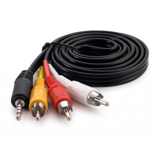 Кабель мультимедійний Jack 3.5mm male to 3RCA 1.5m EXTRADIGITAL (KBV1731)