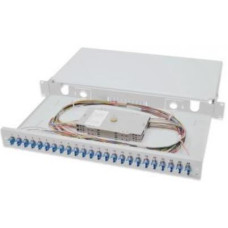 Патч-панель Digitus оптична 1U-24xLC duplex, Splice Cass, OS2 Color Pigtails, Ad (DN-96332/9)