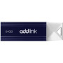 USB флеш накопичувач AddLink 64GB U12 Dark Blue USB 2.0 (ad64GBU12D2)