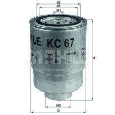 Фільтр паливний Mahle KC67