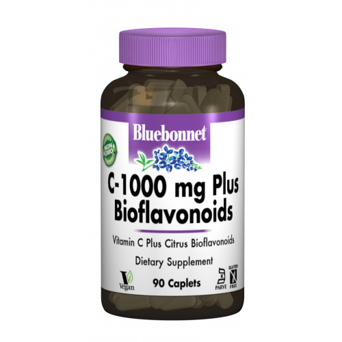 Вітамін Bluebonnet Nutrition С-1000 + Біофлавоноїди, 90 капсул (BLB0528)