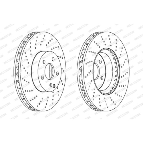 Гальмівний диск FERODO DDF1694C-1