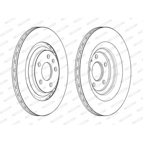 Гальмівний диск FERODO DDF2546C