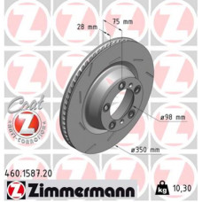 Гальмівний диск ZIMMERMANN 460.1587.20