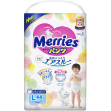Підгузок Merries трусики для дітей розмір L 9-14 кг 44 шт (558868)