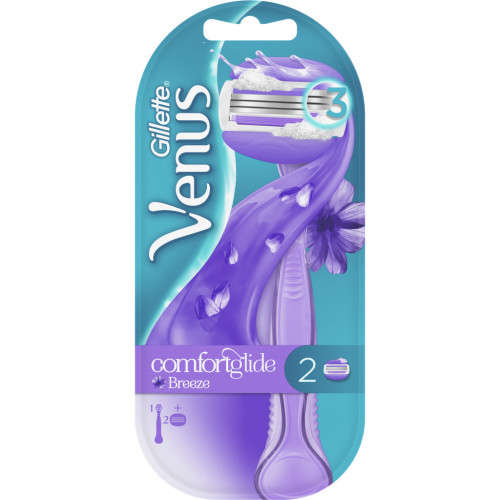 Бритва Gillette Venus ComfortGlide Breeze з 2 змінними картриджами (7702018886166)