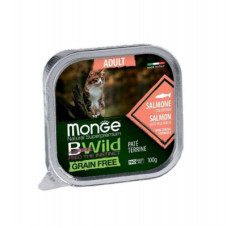 Паштет для котів Monge BWild Grain Free Wet Salmon Adult Cat 100 г (8009470012881)