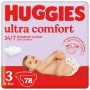 Підгузок Huggies Ultra Comfort 3 (4-9 кг) Mega 78 шт (5029053548760)