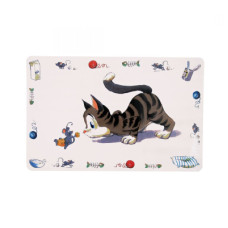 Килимок під миски Trixie Comic Cat 44x28 см (4011905245447)