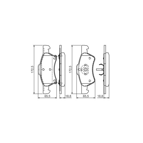 Гальмівні колодки Bosch 0 986 424 765