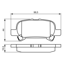 Гальмівні колодки Bosch 0 986 495 322