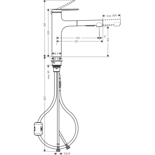 Змішувач Hansgrohe 74801000