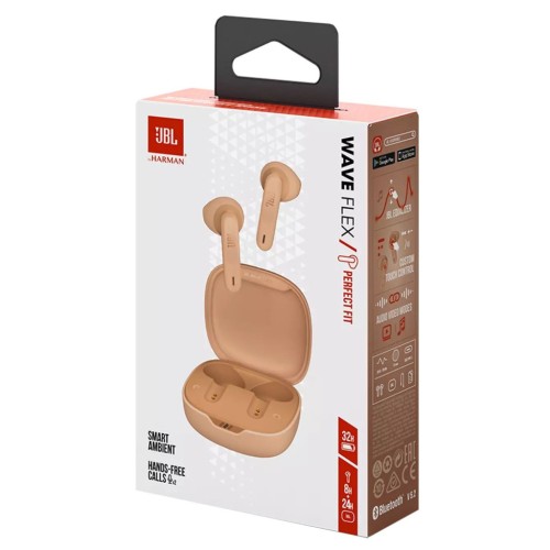 Навушники JBL Wave Flex TWS Beige (JBLWFLEXBEG)