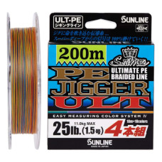 Шнур Sunline PE-Jigger ULT 200m 1.0/0.165mm 16lb/7.7kg Multi Color (1658.10.34)