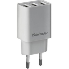 Зарядний пристрій Defender UPA-31 white, 3xUSB, 5V / 3.1A (83587)