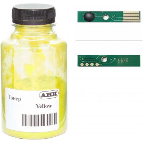 Тонер Xerox Phaser 6600 120г Yellow +chip AHK (3202903)