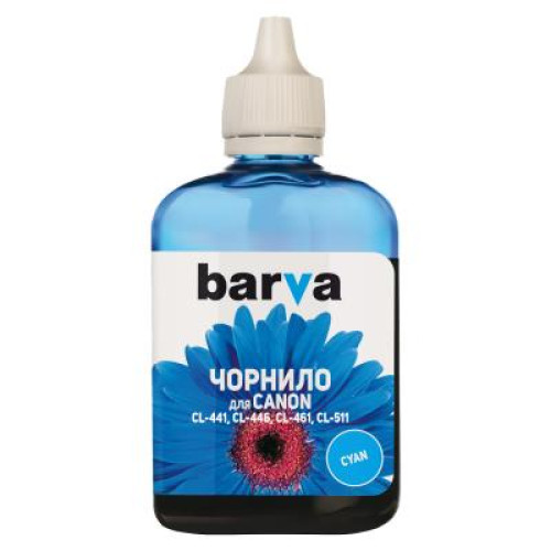 Чорнило Barva CANON CL-441/CL-461 100мл CYAN (C461-728)