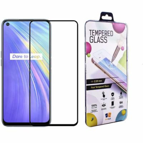 Скло захисне Drobak Realme V5 Full Cover Full Glue (Black) (222225) (222225)