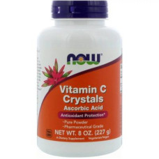 Вітамін Now Foods Вітамін С, Кристали, Vitamin C Crystals, 8 oz (227 гр) (NOW-00790)