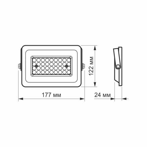 Прожектор Videx LED  30W 5000K 220V (VL-F2e-305W)