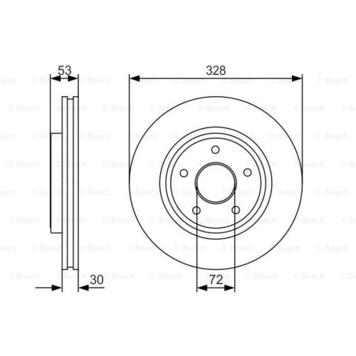 Гальмівний диск Bosch 0 986 479 R48