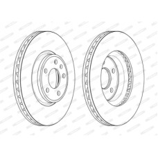 Гальмівний диск FERODO DDF2596C-1
