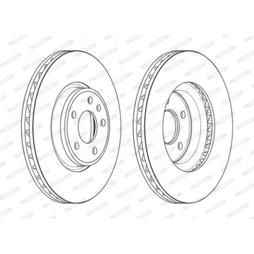 Гальмівний диск FERODO DDF2596C-1