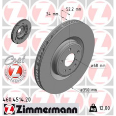 Гальмівний диск ZIMMERMANN 460.4514.20