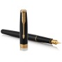 Ручка пір'яна Parker SONNET 17 Black Lacquer GT  FP F (86 015)