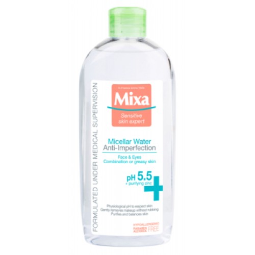 Міцелярна вода Mixa Anti-Imperfection для комбінованої шкіри 400 мл (3600550932805)