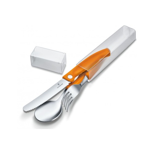 Набір столових приборів Victorinox SwissClassic Table Set 3 шт Orange (6.7192.F9)