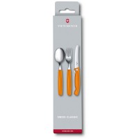 Набір столових приборів Victorinox SwissClassic Table Set 3 шт Orange (6.7192.F9)