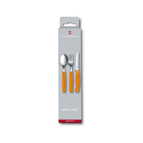 Набір столових приборів Victorinox SwissClassic Table Set 3 шт Orange (6.7192.F9)