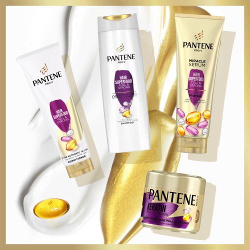 Маска для волосся Pantene Pro-V з кератином Живильний коктейль Об'ємне та міцне 300 мл (8001841622316)