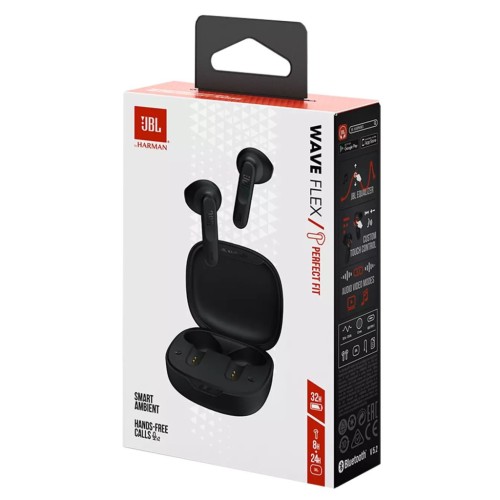 Навушники JBL Wave Flex TWS Black (JBLWFLEXBLK)