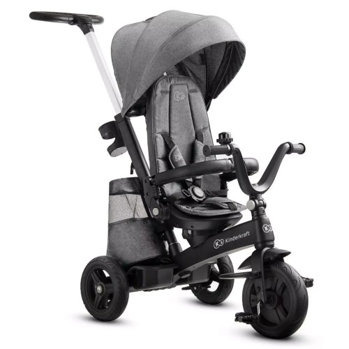 Дитячий велосипед Kinderkraft Easytwist Platinum Grey (KKRETWIGRY0000) (5902533914487)