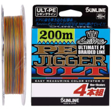 Шнур Sunline PE-Jigger ULT 200m 1.2/0.185mm 20lb/9.2kg Multi Color (1658.10.35)